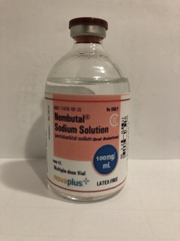 Numbutal injectable solution from Euthanasia sleep